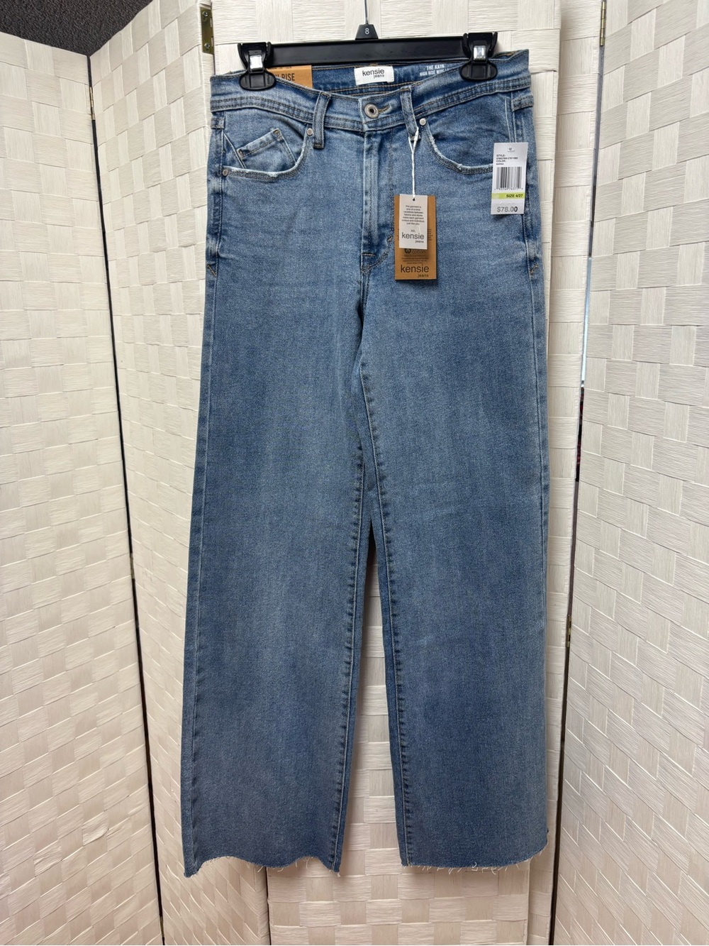 Nwt Kensie Light Blue High Rise Wide Leg Jeans size 4 / 27